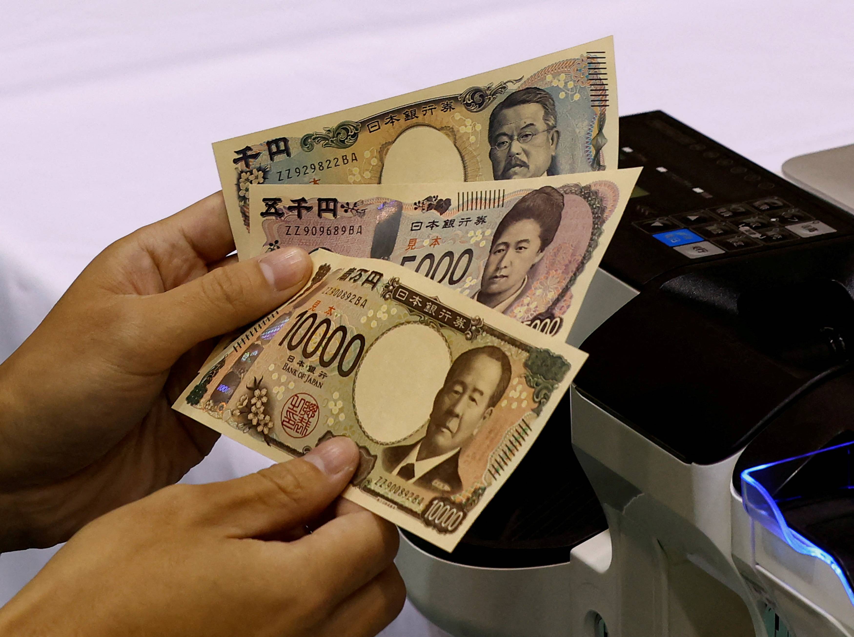 Japanese yen media event in Tokyo