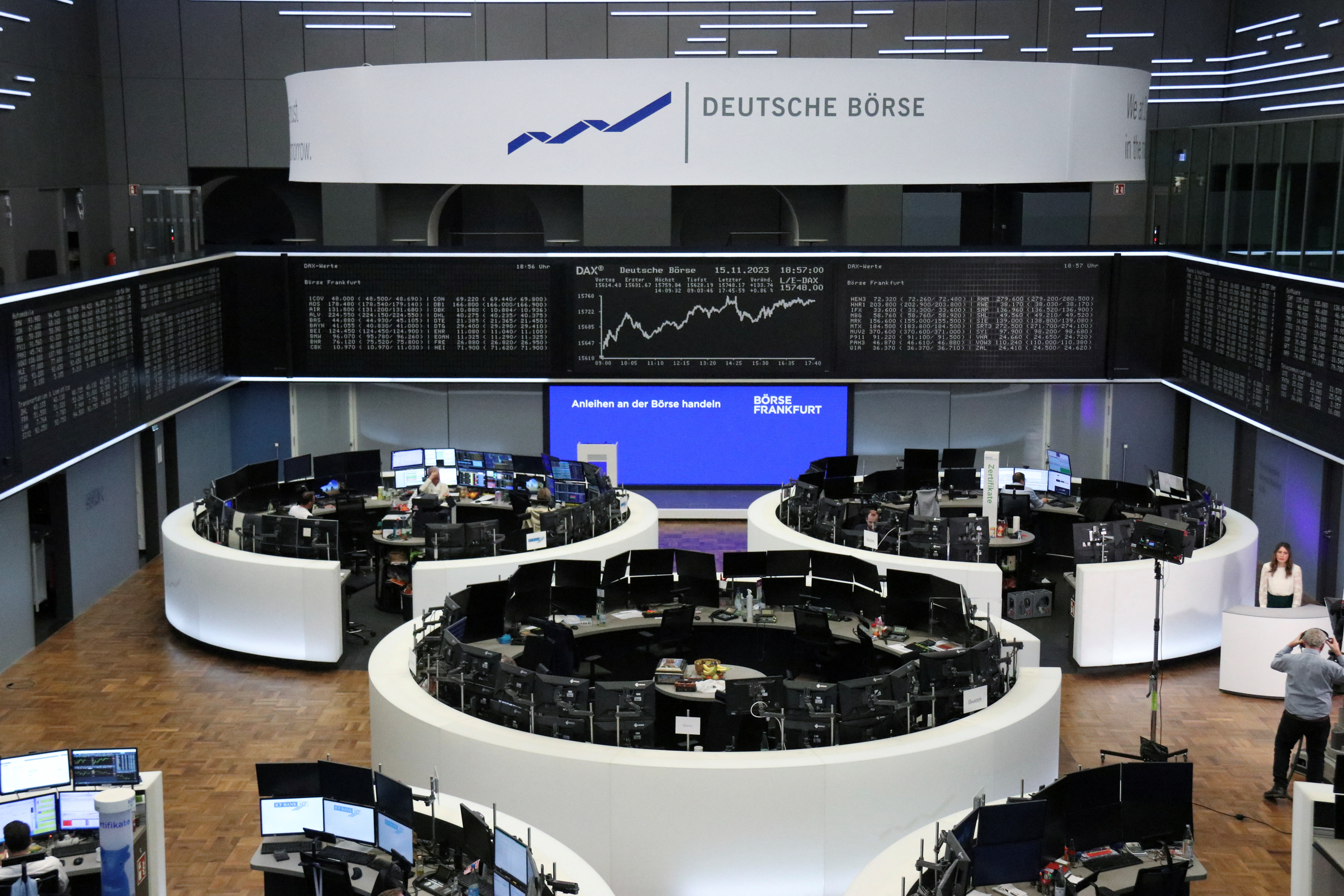 German share price index DAX graph is pictured at the stock exchange in Frankfurt